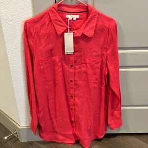 Boden Linen Shirt Size US 8 Long